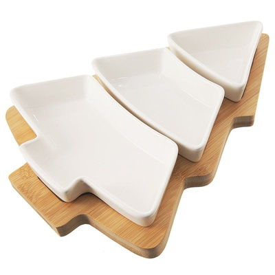 Snack Bowls Porcelain White WHITELINE 28 cm 4 pcs