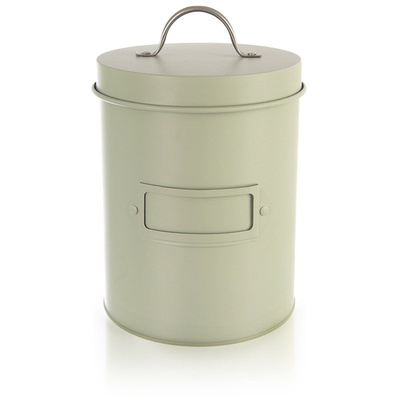 Green metal storage container GREENISH 1.3 L