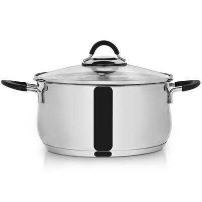 Pot Steel with Glass Lid DALIE 24 cm, 5.3 l