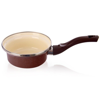 Enamelled Brown Saucepan 12 cm, 350 ml