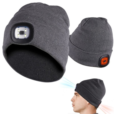 Lighted Beanie Beanie Gray