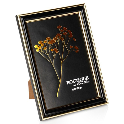 Photo Frame Black Gold 12.6x17.8 cm