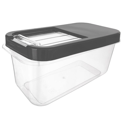 Storage Container for Capsules, Powder and Pet Food Gray 7.5 l