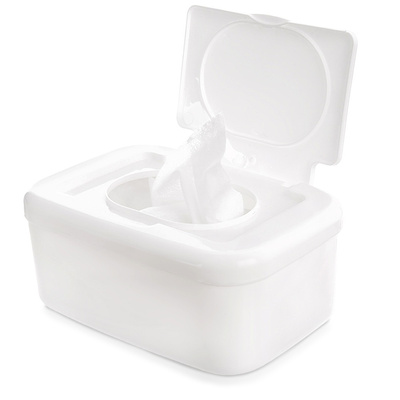 Tissue Box Holder Wet White