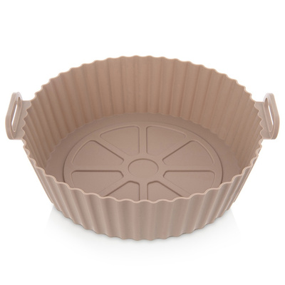 Air Fryer Liners Oil Free Silicone Beige 23 cm