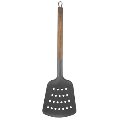 Kitchen Spatula Thermoplastic Slotted WOODEN 34,5 cm