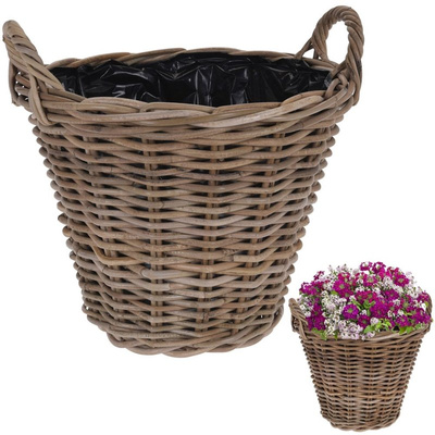 Plant Pot Rattan 43x40x36 cm