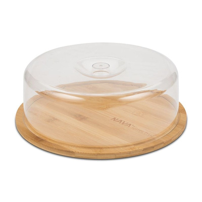 Cheese Board with Dome Bamboo TERRESTRIAL 28 cm