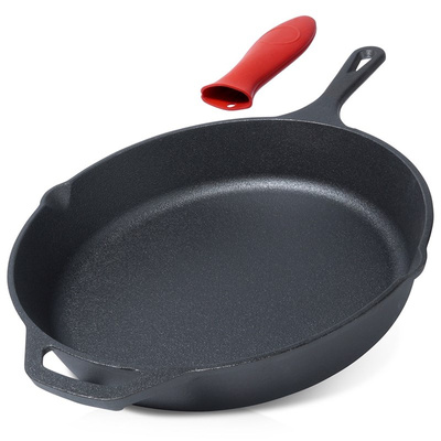 Frying Pan Cast Iron with Silicone Liner CAST LINE 30 cm