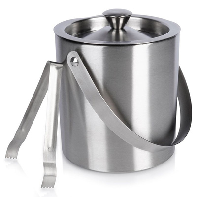 Ice Bucket Steel Thermal with Tongs
