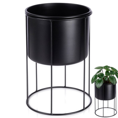 Plant Stand Metal Black 19x27,5 cm