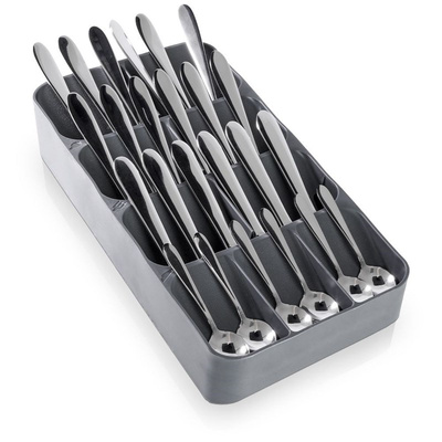 Cutlery Drawer Organiser Gray 39x17 cm