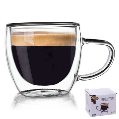 Double Walled Glass with Double Walls for Espresso DOUBLE 100 ml