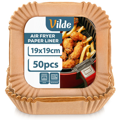 Air Fryer Liners Oil Free Paper Square 19x19 cm 50 pcs