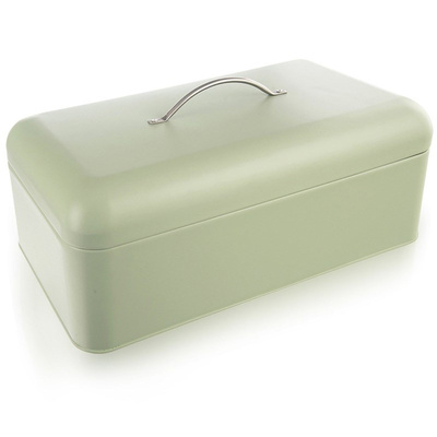 Bread Bin Metal Green GREENISH 42.5x23x20 cm