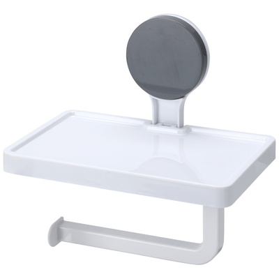 Toilet Roll Holder with Shelf with Suction Cup