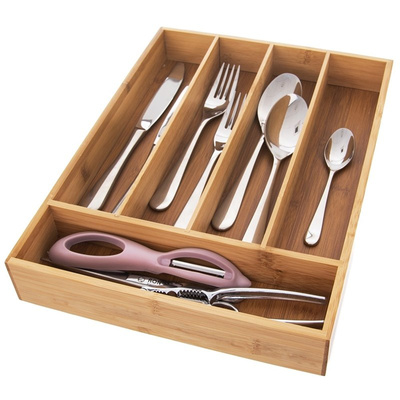 Cutlery Drawer Organiser Bamboo 35x26 cm