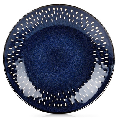 Dessert Plate Ceramic Navy Blue 22 cm