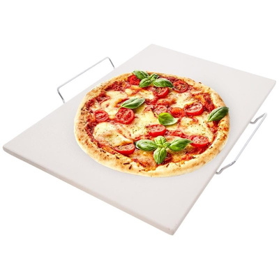 Pizza Stone Chamotte with Stand 2 pcs