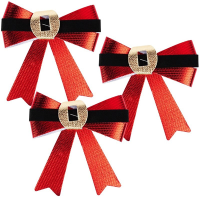 Decorative Bow Christmas 10x10 cm 3 pcs