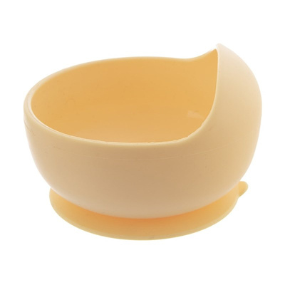 Baby Bowl Silicone with Suction Cup Yellow 360 ml