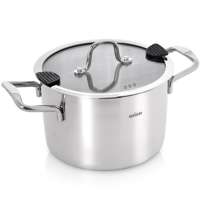 Garnek stalowy z pokrywką VENICE 18 cm, 2,3 l