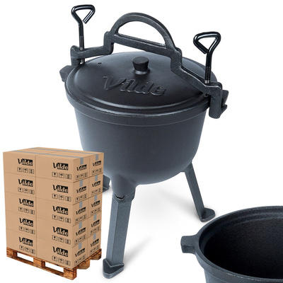Cauldron Cast Iron on Legs with Lid CAST LINE 4 l (pallet of 72 pcs)