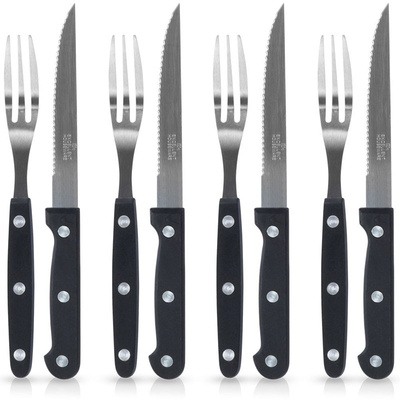 Steak Cutlery Set Steel 8 pcs