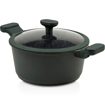 Pot Granite with Glass Lid IMPERIAL 28 cm, 6.5 l