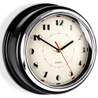 Wall Clock Black 30 cm