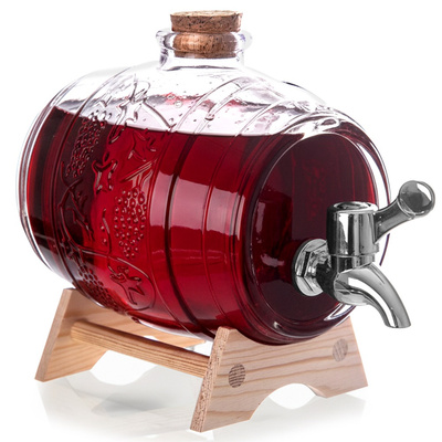 Słój do napojów z kranikiem i stojakiem 1 l