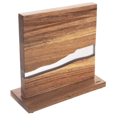 Knife Block Wooden Magnetic Double-Sided RIVER