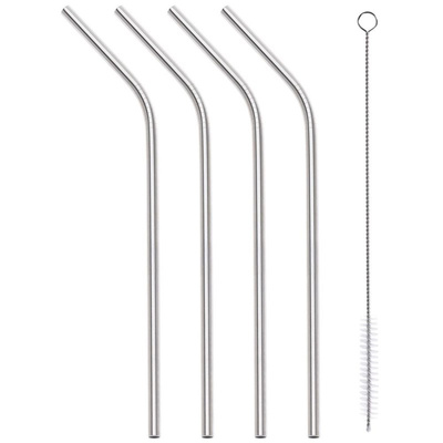 Drinking Straws with Cleaning Brush Steel ACER 21 cm 5 pcs