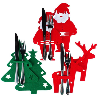 Cutlery Pouch Christmas 6 pcs