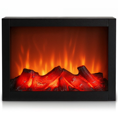 Led Electric Fireplace Black 29x23 cm