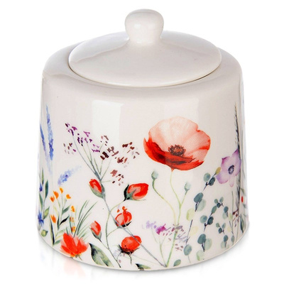 Sugar Bowl Porcelain White POPPY 9.5x9.5 cm