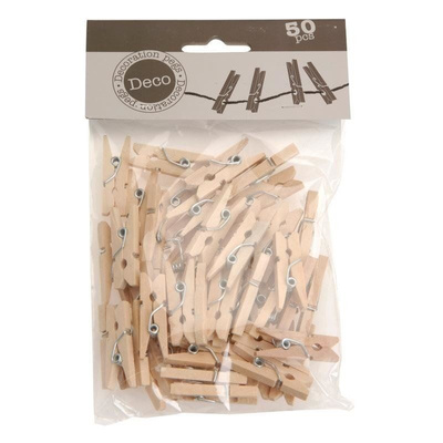 Mini Pegs Wooden 2,5 cm 50 pcs