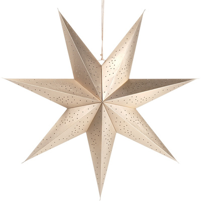 Decorative Star Paper Slotted Gold 75 cm