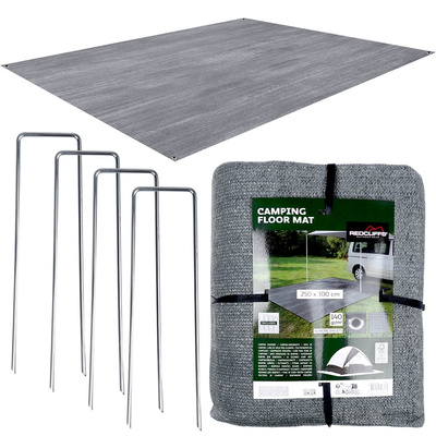 Groundsheet and Vestibule with Tent Pegs 250x300 cm 5 pcs