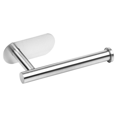 Steel silver toilet paper holder