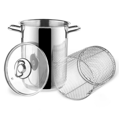 Asparagus and Pasta Pot Steel with Strainer and Lid ANETT 16 cm, 4.2 l