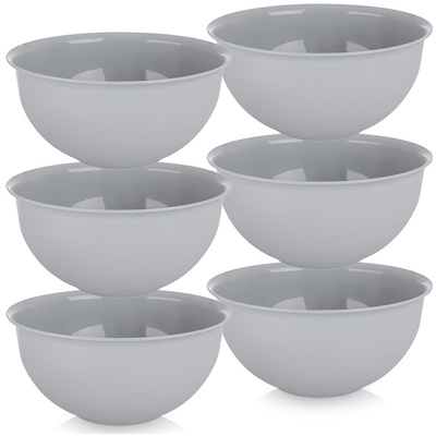 Miseczki plastikowe szare SANDY 13 cm, 500 ml 6 szt.