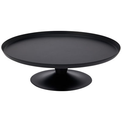 Cake Stand Steel Black on Leg 24 cm