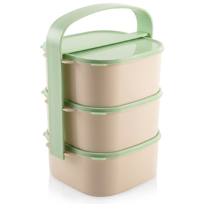 Menażka obiadowa plastikowa 3-poziomowa 3x1,15 l