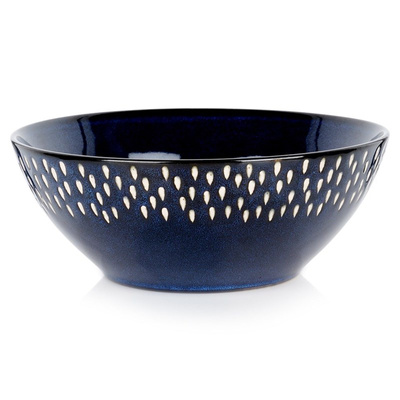 Serving Bowl Ceramic Navy Blue 20 cm, 1.1 l