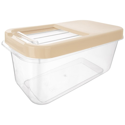 Storage Container for Capsules, Powder and Pet Food Beige 7.5 l
