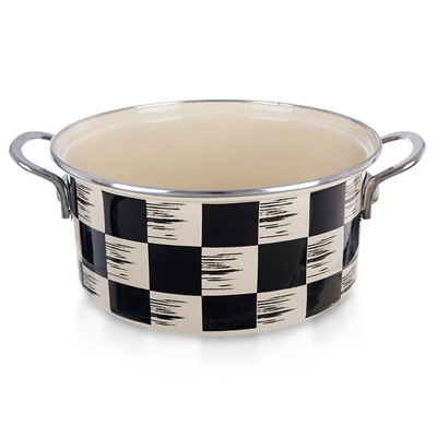 Pot Enamel CHECKERBOARD 22 cm, 3 l