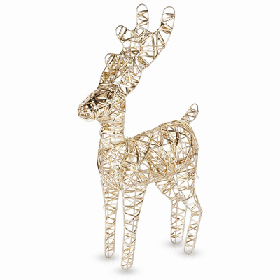 Lighted Deer Golden 30 LED 37 cm