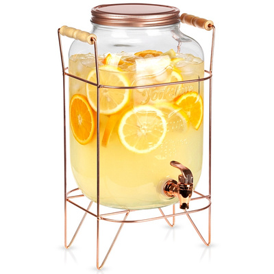 Dispenser with Tap and Stand Golden 8 l