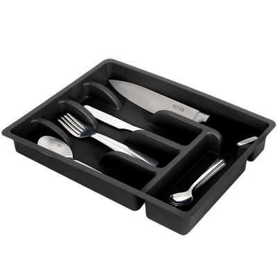 Cutlery Drawer Organiser Black 36x25,5 cm